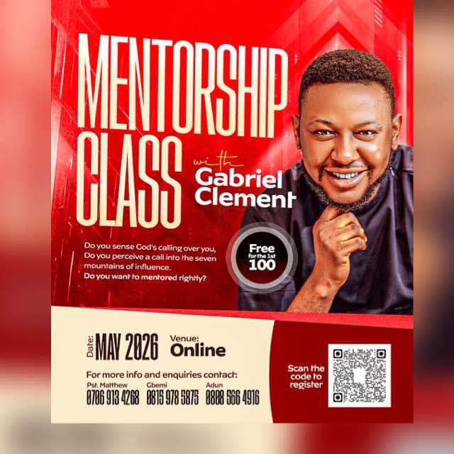 Mentorship Class with Apostle Gabriel Clement
